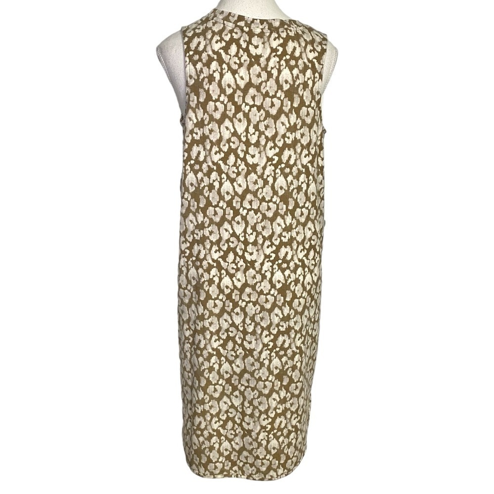 Wonderly Neutral Leopard Print Sleeveless Midi Dress - Picture 2 of 12